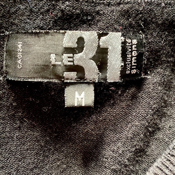 Simons Black V Neck Sweater - Picture 4 of 4